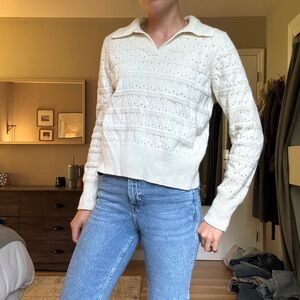 Elie Tahari Cream Sweater